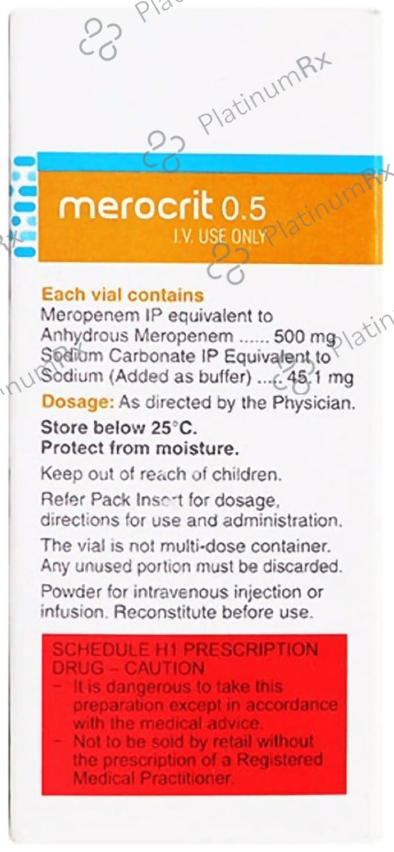 Merocrit 0.5gm Injection 5ml