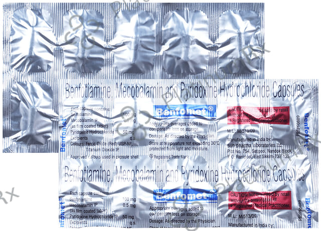 Benfomet 100/50mg/500mcg Capsule 10s