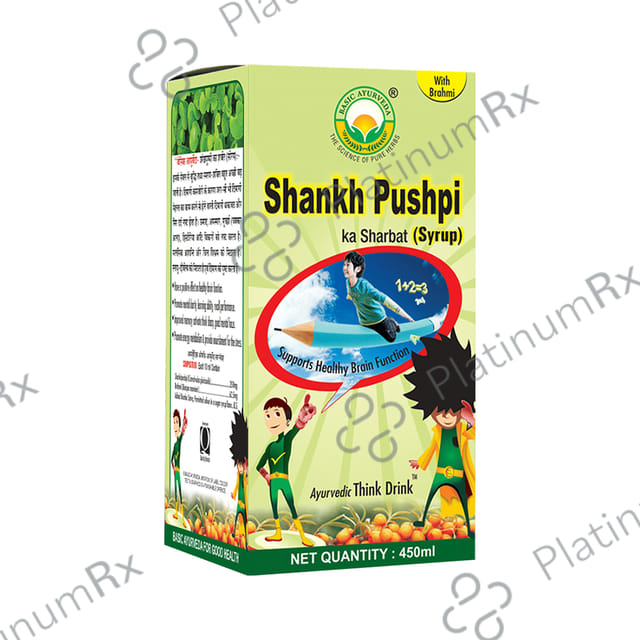 Basic Ayurveda Shankh Pushpi Ka Sharbat - Syrup for Healthy Brain Function