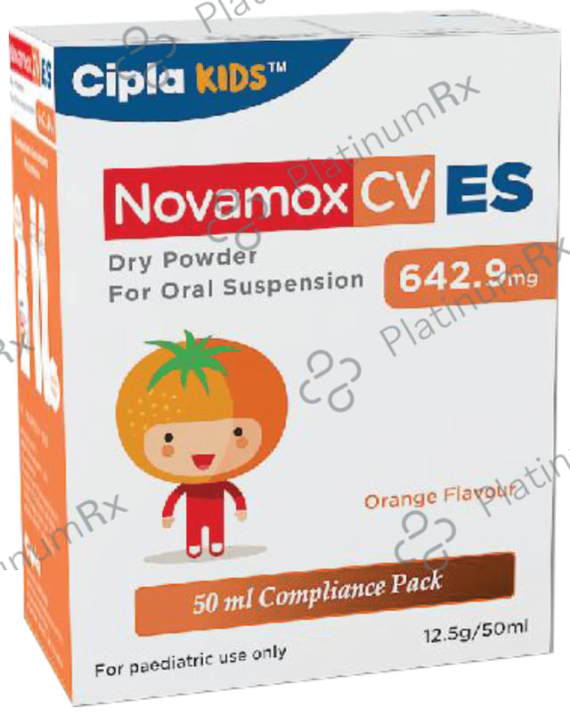 Novamox CV ES 600/42.9mg Oral Suspension Orange 50ml