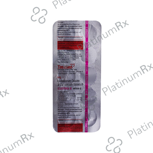 Clotas E 0.5/10mg Tablet 10s