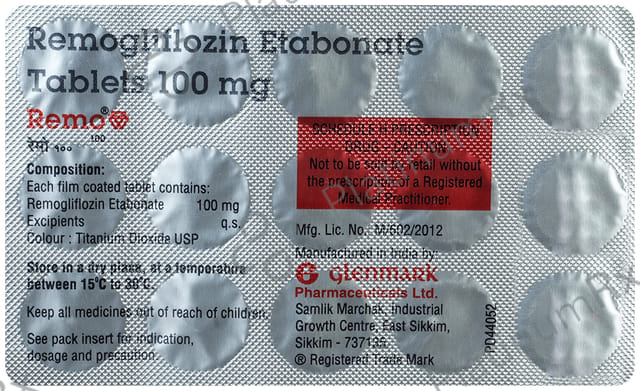 Remo 100mg Tablet 15s