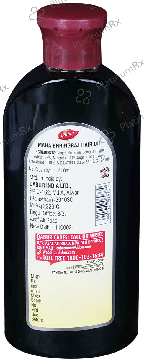 Dabur Maha Bhringraj Hair Oil 200 ml