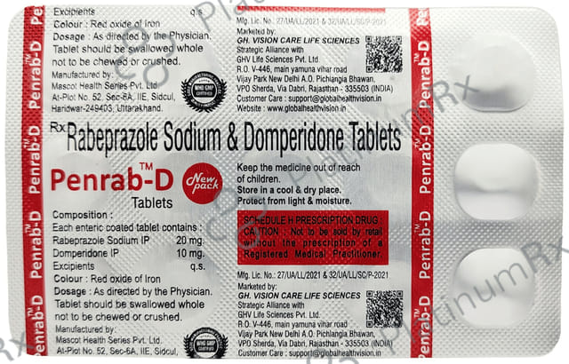 Penrab D 10/20mg Tablet 15s