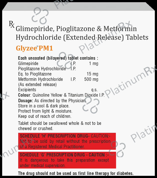 Glyzee PM1/500/15mg Tablet ER 10s