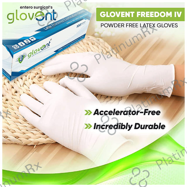 Glovent Examination Glove Medium Latex Powder Free