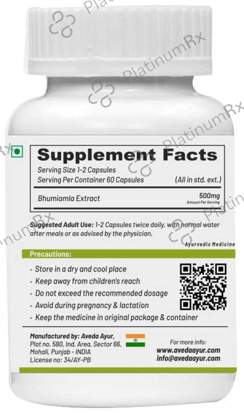 Life Aveda Bhumi Amla Veg Capsule