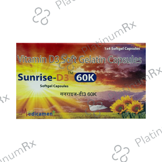 Sunrise-D3 60K Softgel Capsule
