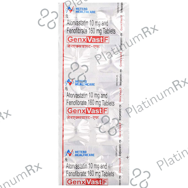 Genxvast F 10/160mg Tablet 10s
