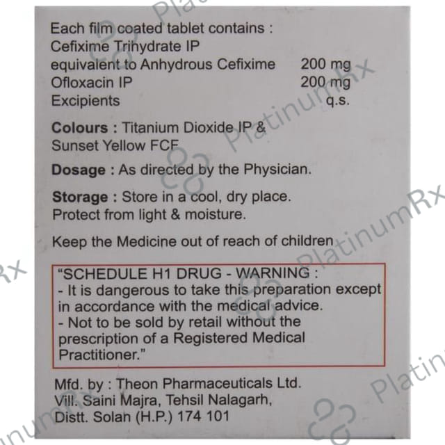 Greatcefi O 200/200mg Tablet 10s