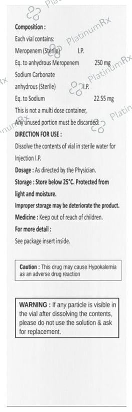 Merovil 250mg Injection 1s