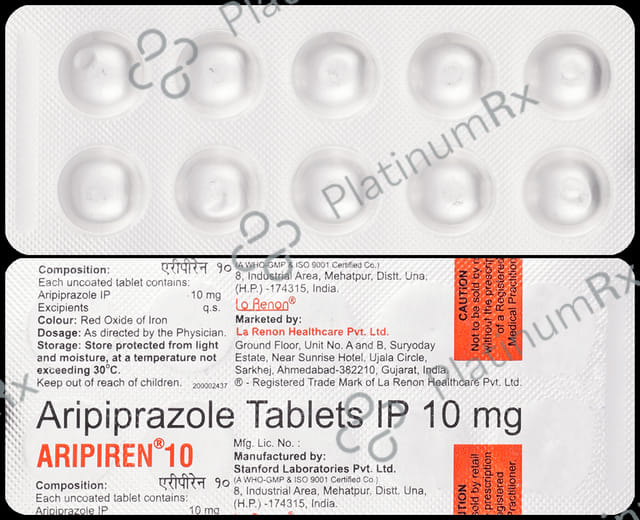 Aripiren 10mg Tablet