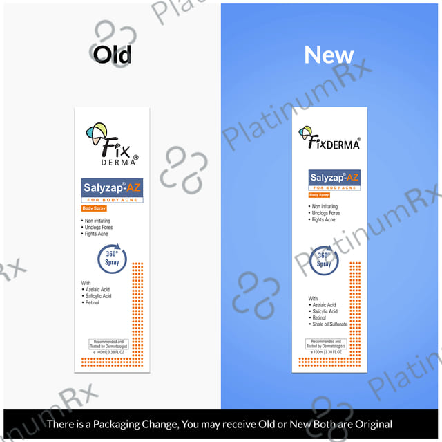 Salyzap AZ Spray For Body Acne 100ml