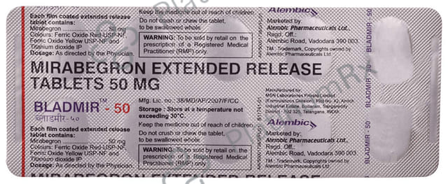 Bladmir 50mg Tablet 10s