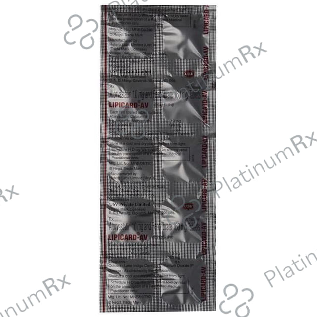 Lipicard AV 10/160mg Tablet 10s