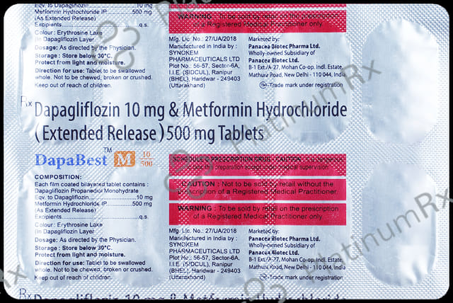 Dapabest M 10/500mg Tablet 10s