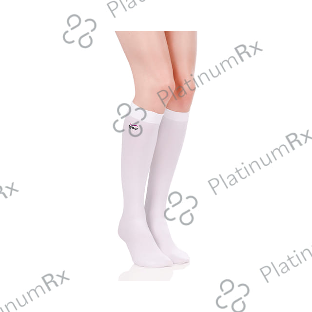 Tynor I66 Medical Compression Stocking Below Knee High Class 1 (Pair) XL