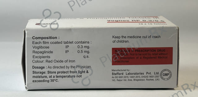 Voglios RP 0.3/0.5mg Tablet 10s