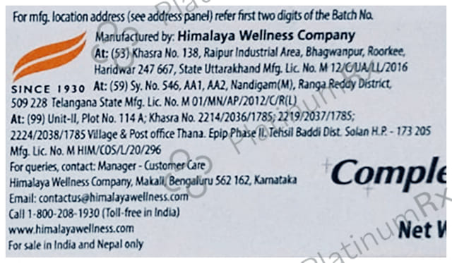 Himalaya Herbals Complete Care Toothpaste - For Healthy Gums, Strong Teeth & Fresh Breath