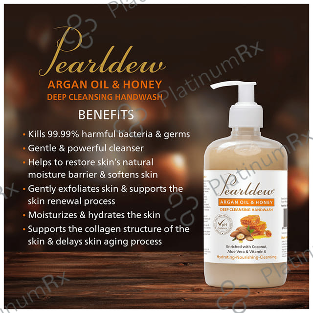 Pearldew Argan Oil & Honey Deep Cleansing Handwash (500ml Each) 1 Bottle