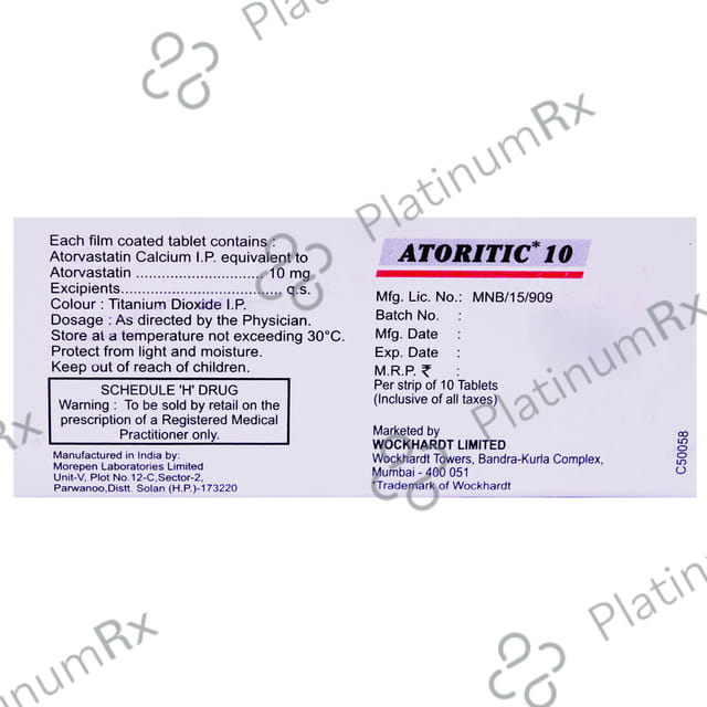 Atoritic 10mg Tablet 10s