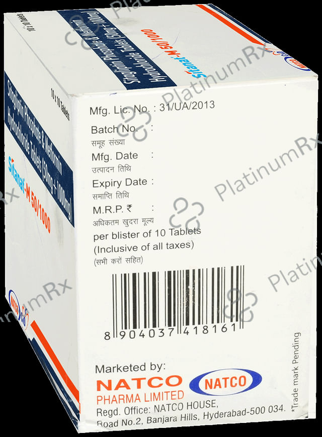 Sitanat M 50mg/1000mg Tablet