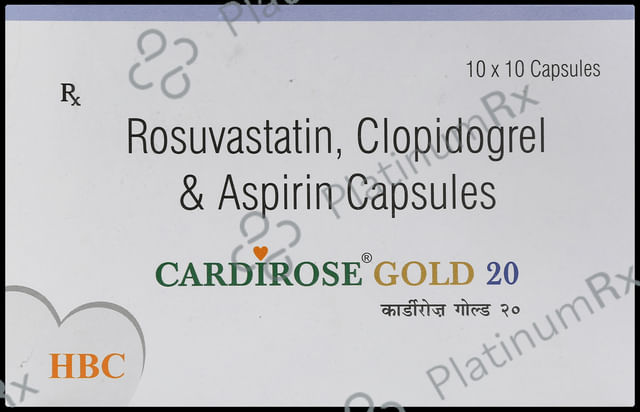 Cardirose Gold 20/75/75mg Capsule 10s