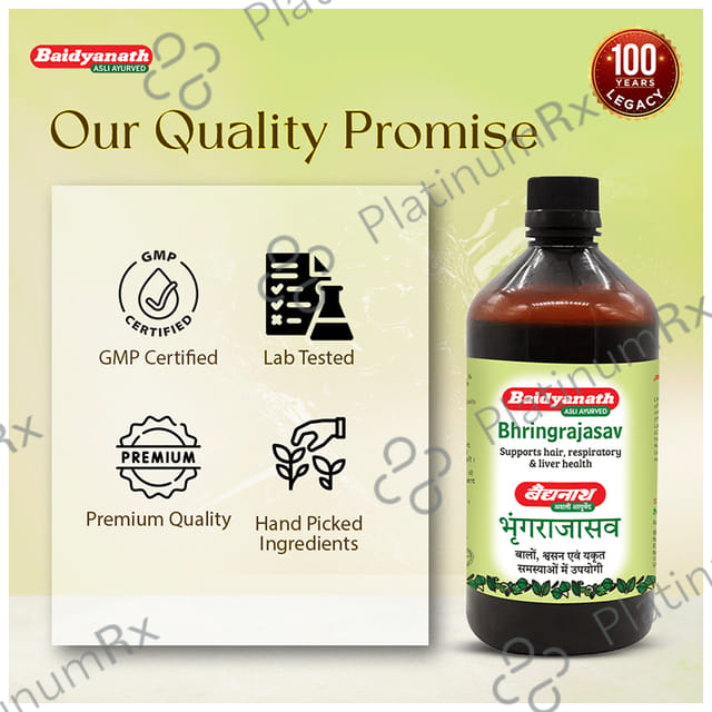 Baidyanath Bhringrajasava - Manages Hair Fall & Greying of Hair
