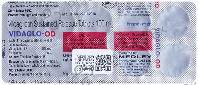 Vidaglo OD 100mg Tablet 10s