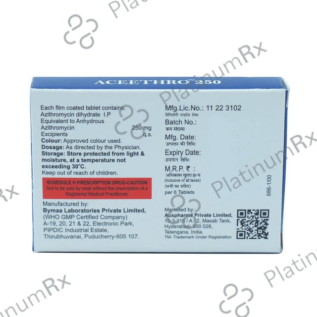 Aceethro 250mg Tablet 6s