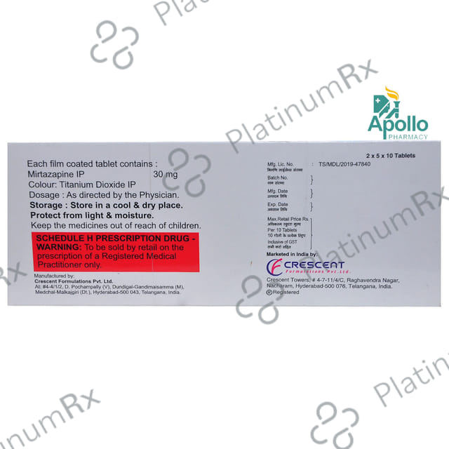 Mitocent 30mg Tablet