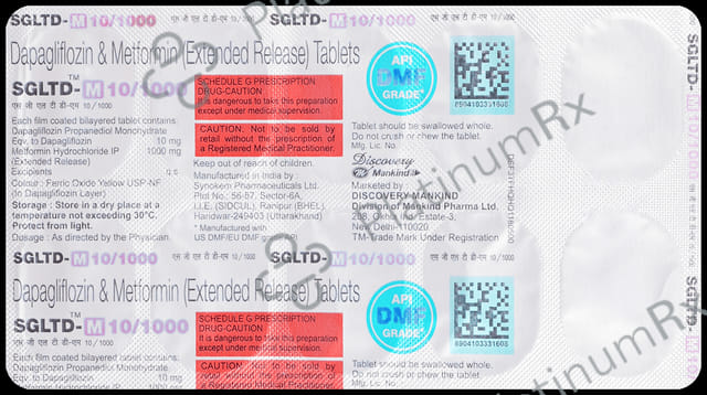 Sgltd M 10mg/1000mg Tablet
