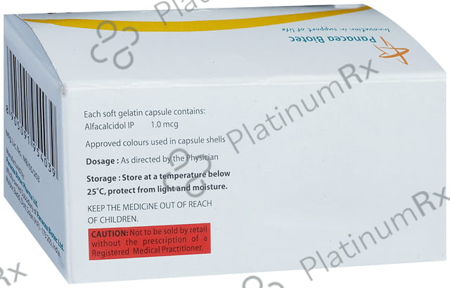 Alphadol 1mcg Soft Gelatin Capsule 10s