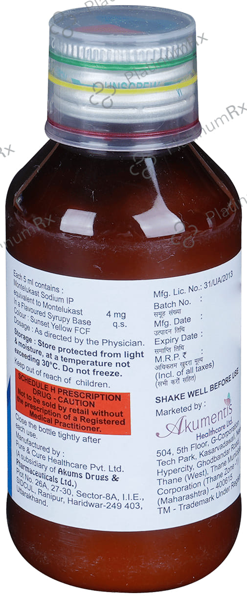 Delpomont 4mg Oral Suspension 100ml