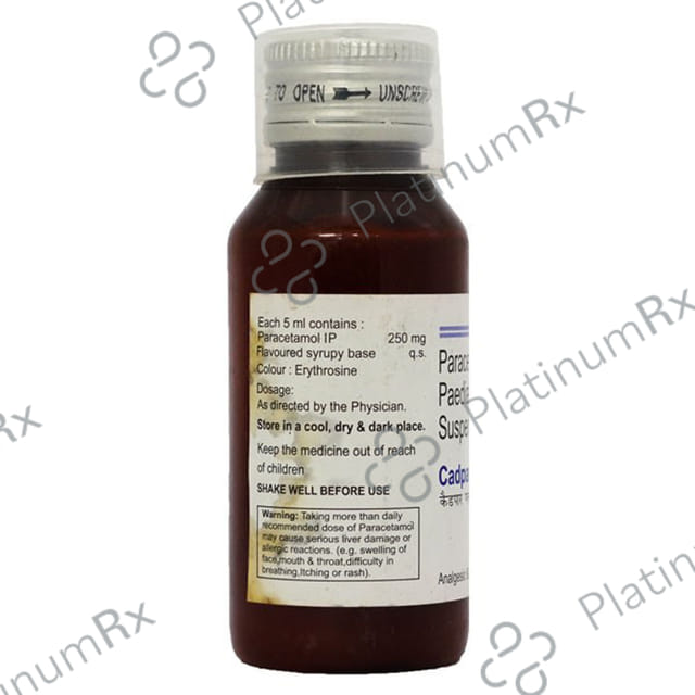 Cadpar Plus 250mg Syrup 60ml