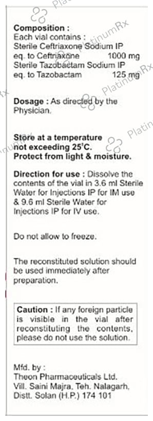 Xontaz 125/1000mg Injection 1s