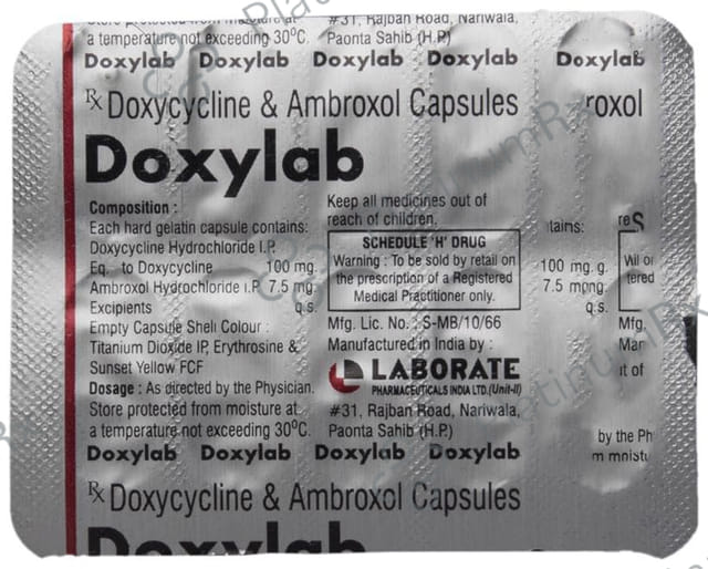 Doxylab 7.5/100mg Capsule 10s