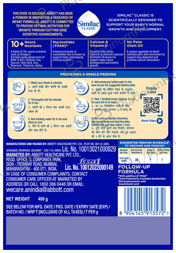 Similac Follow Up Formula Stage 3 Refill Powder 400gm