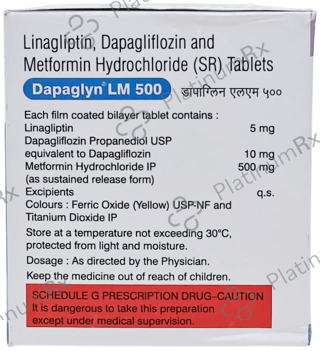 Dapaglyn Lm 10/5/500mg Tablet 10s