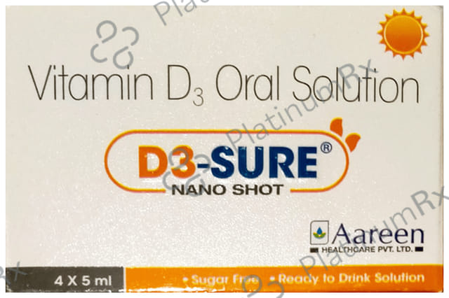 D3 Sure Nano Shot 60000 IU Oral Solution 5ml 4 units