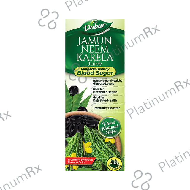Dabur Jamun Neem Karela Juice For Healthy Glucose Levels, Digestion, Metabolism & Immunity