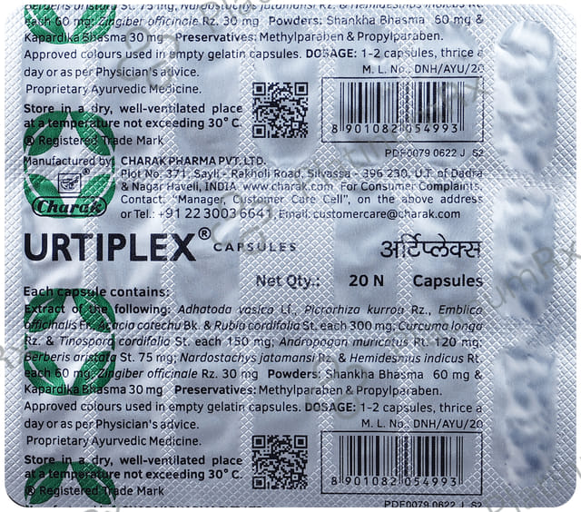 Urtiplex Capsule 20s