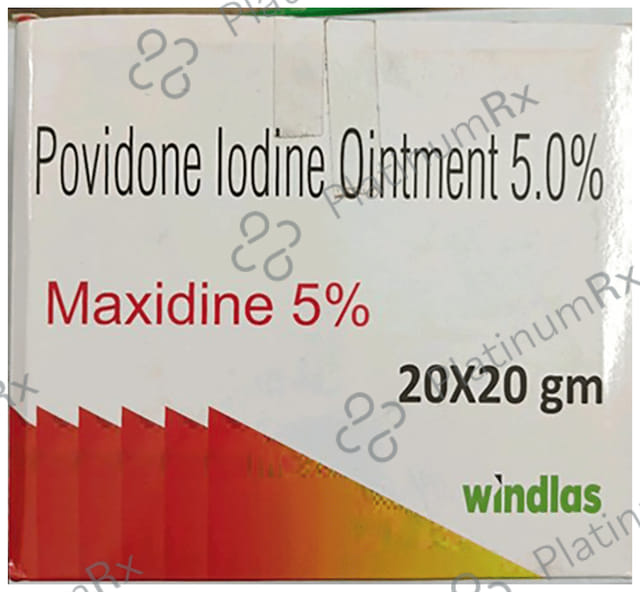 Maxidine 5% Ointment 20gm
