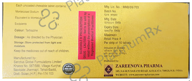 Hymont 4 Chewable Tablet