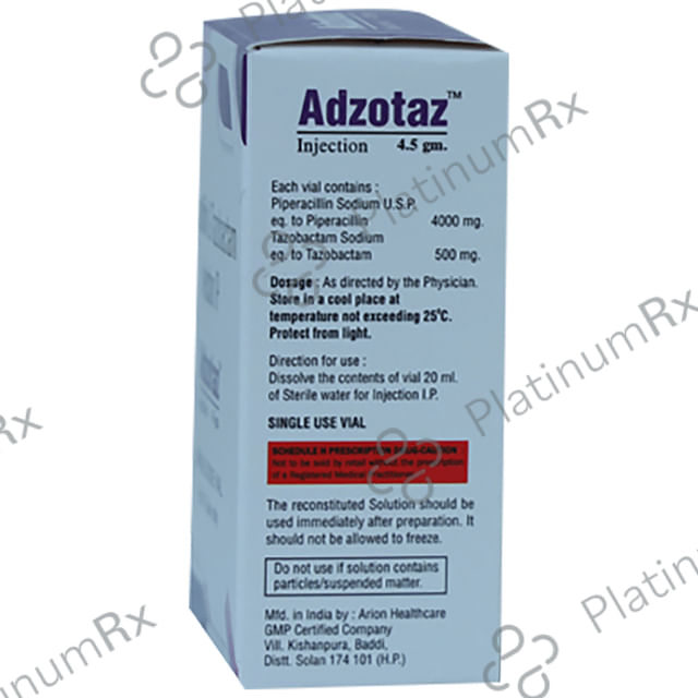 Adzotaz 4.5gm Injection 10ml