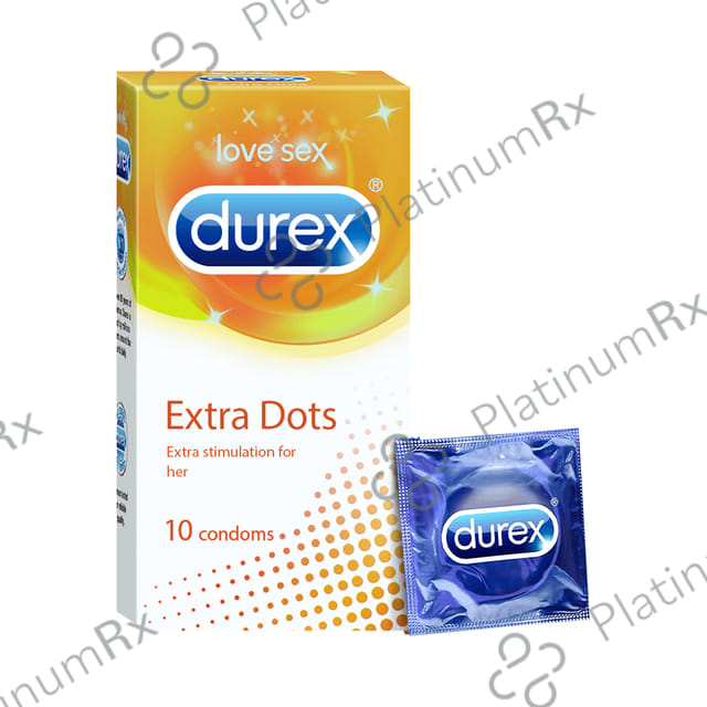 Durex Extra Dots Condom 10s