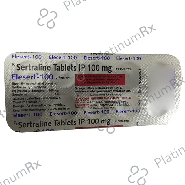 Elesert 100mg Tablet 10s