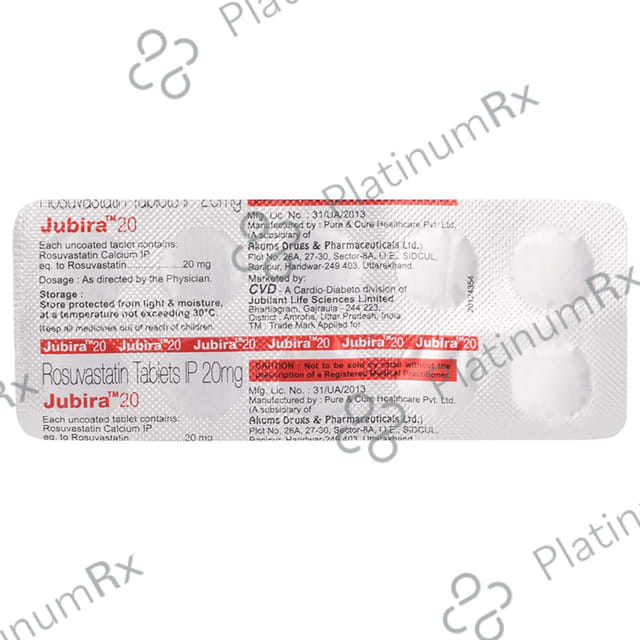 Jubira 20mg Tablet 10s
