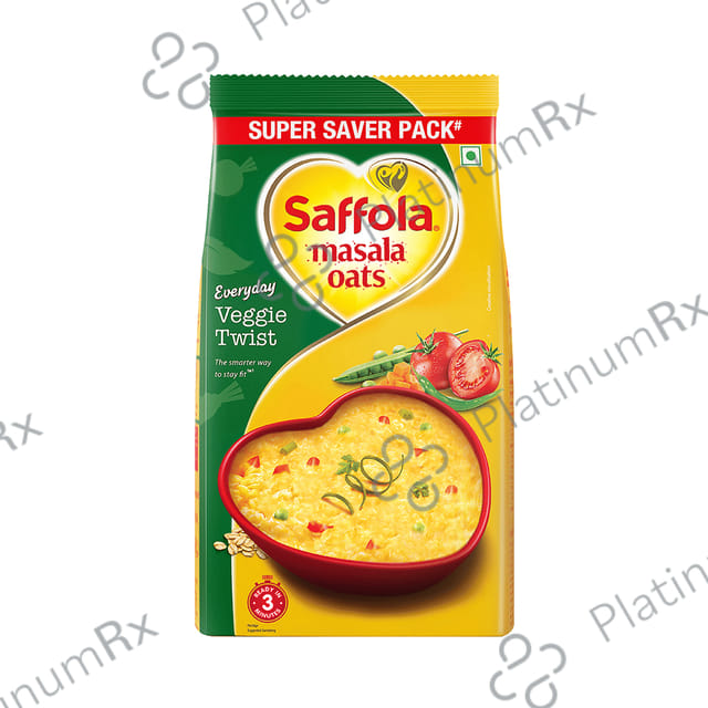 Saffola Masala Oats with High Fibre & Protein - Flavour Veggie Twist