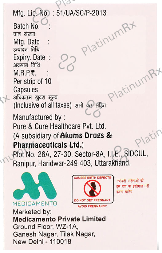 AC Rid 20mg Capsule 10s